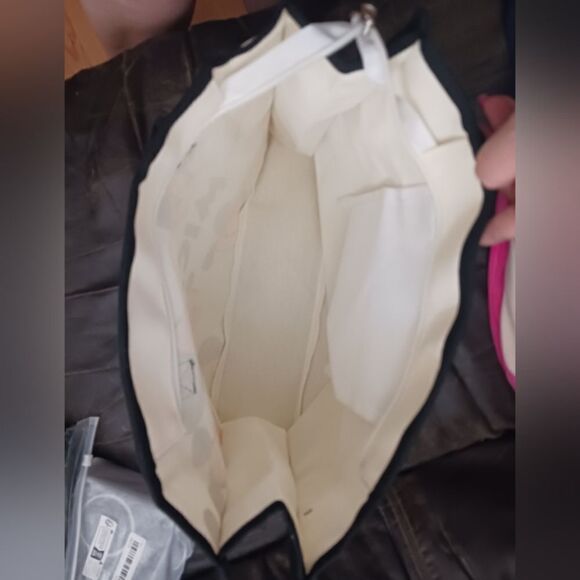 Disney Minnie Mouse Daisy Canvas Tote Bag Black - Picture 3 of 5